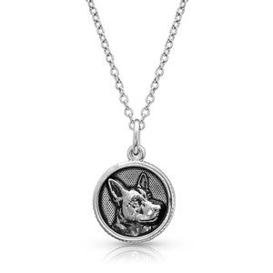 NWT Montana Silversmiths German Shepherd Necklace